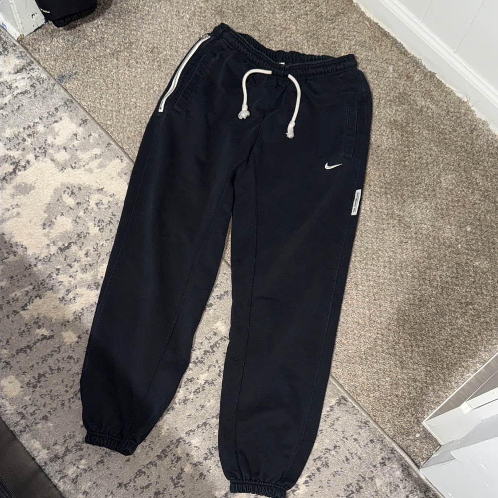 Nike Kids Dark Joggers with White Accents